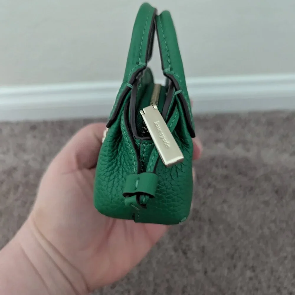 Kate Spade Micro Dumpling Bag Charm in Green Bean - Picture 5 of 7